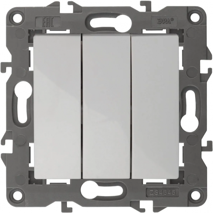 Выключатель тройной ЭРА ELEGANCE 14-1107-01 10АХ-250В, IP20 белый B0034249